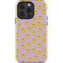 Purple Happy Face Pattern iPhone 15 Pro Impact Case